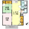 パールハイツの間取り画像