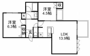 グランドゥール武蔵境の間取り画像