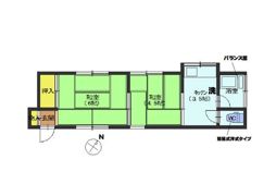 石橋荘の間取り画像