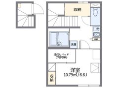 レオパレスアイビーコート8Ⅱの間取り画像