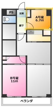 グローリア初穂横浜の間取り画像
