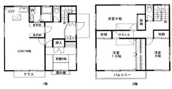 境南町5丁目貸家の間取り画像