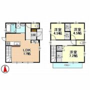 布橋3丁目12－4－3一戸建の間取り画像