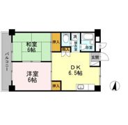 長瀬第二マンションの間取り画像
