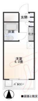 キューブ芦屋の間取り画像