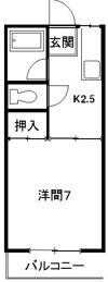 ドルフ向平の間取り画像