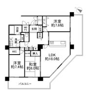キャナルタウン中央の間取り画像