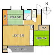 鈴が台団地分譲住宅D棟（鈴が台マンションD棟）の間取り画像
