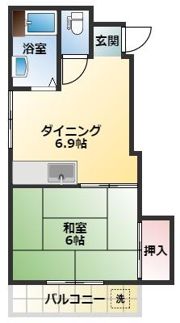 今市ハイツの間取り画像