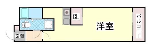 石屋川ロイヤルハイツの間取り画像