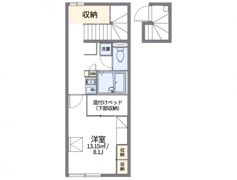 レオパレス川上の間取り画像