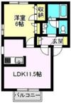 クレールドルフ Aの間取り画像