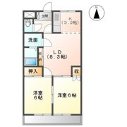 レジデンス花水木の間取り画像