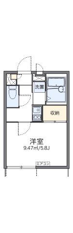 レオパレスモンターニュ日向の間取り画像