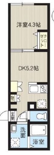 レピュア東日暮里レジデンスの間取り画像