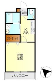 フロントハウス阿賀の間取り画像