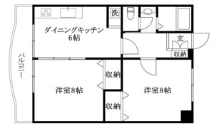 ソレイユ中央の間取り画像