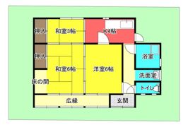 河本貸家の間取り画像