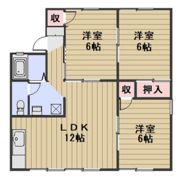 ガーデンヒルズ岡山B棟の間取り画像