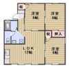 ガーデンヒルズ岡山B棟の間取り画像