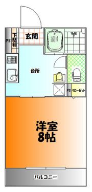 ボヌールEASTの間取り画像