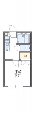 レオパレスKUROISHIの間取り画像