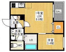 REGALEST JM 南方の間取り画像