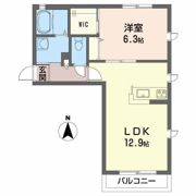 沖洲 清流荘 2の間取り画像