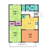 ハイツ前清水Bの間取り画像