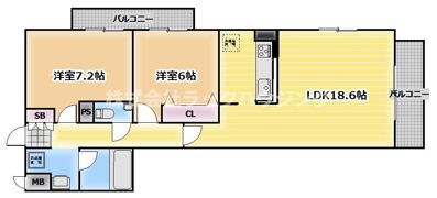 インペリアル大宮の間取り画像