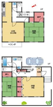 春岡戸建の間取り画像