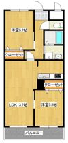 ラフォーレ高尾IIの間取り画像