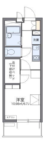 レオパレスウェストシティーの間取り画像
