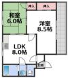 エトワールヴィル-R大今里の間取り画像
