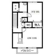 メリー・ベルA棟の間取り画像