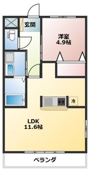 エスポアール穂波の間取り画像