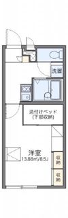 レオパレス大田野の間取り画像