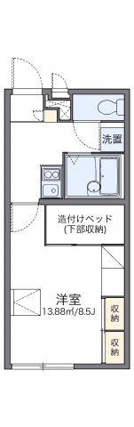 レオパレス大田野の間取り画像