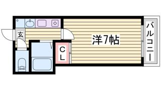 モナハイツ新浜の間取り画像