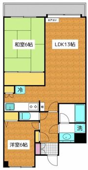 潮ハイツの間取り画像