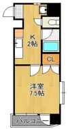 ニューサンリバー6番館の間取り画像