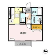 ラ フォーレ幸心 Bの間取り画像