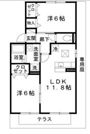 豊岡市幸町 ラ・ピュールメゾンC棟の間取り画像