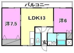 緑風館 中央の間取り画像