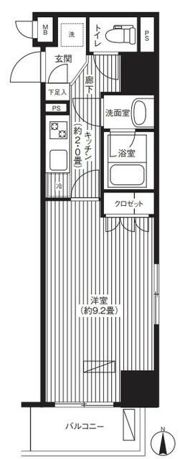 エフシティ亀戸の間取り画像