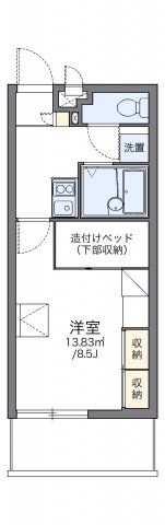 レオパレス仲西S＆Aiの間取り画像
