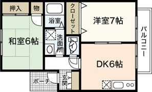ドルチェ川内の間取り画像