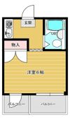 コーポM2の間取り画像