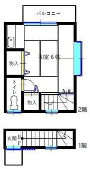 あたり荘の間取り画像