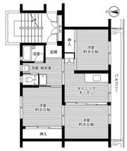 ビレッジハウス本城1号棟の間取り画像